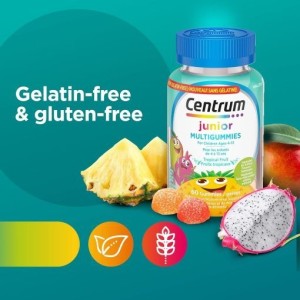 میوه‌ای گرمسیری مخصوص کودکان Centrum Junior MultiGummies، 60 عدد پاستیل