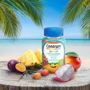 میوه‌ای گرمسیری مخصوص کودکان Centrum Junior MultiGummies، 60 عدد پاستیل