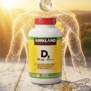 دی ۳ قوطی ۶۰۰ عددی D3 KIRKLAND 50 mg 2000