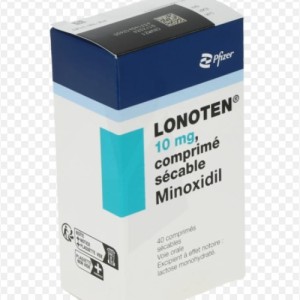 مکمل‌‌ خوراکی ماینوکسیدیل ( Lonoten۱۰ mg ) 40 عددی ساخت شرکت فایزر فرانسه