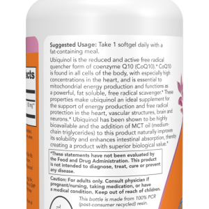 یوبیکوینول ۱۲۰ عددی (سلامت قلب)ubiquinol 100mg now
