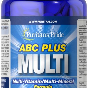مکمل مولتی ویتامین مینرال Puritan Pride ABC Plus Multivitamin پوریتان پراید (100 عددی) ساخت آمریکا