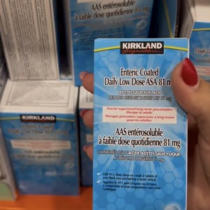 قرص آسپرین کرکلند با دوز پایین ۵۰۰عدد KIRKLAND LOW DOSE 81MG ASA