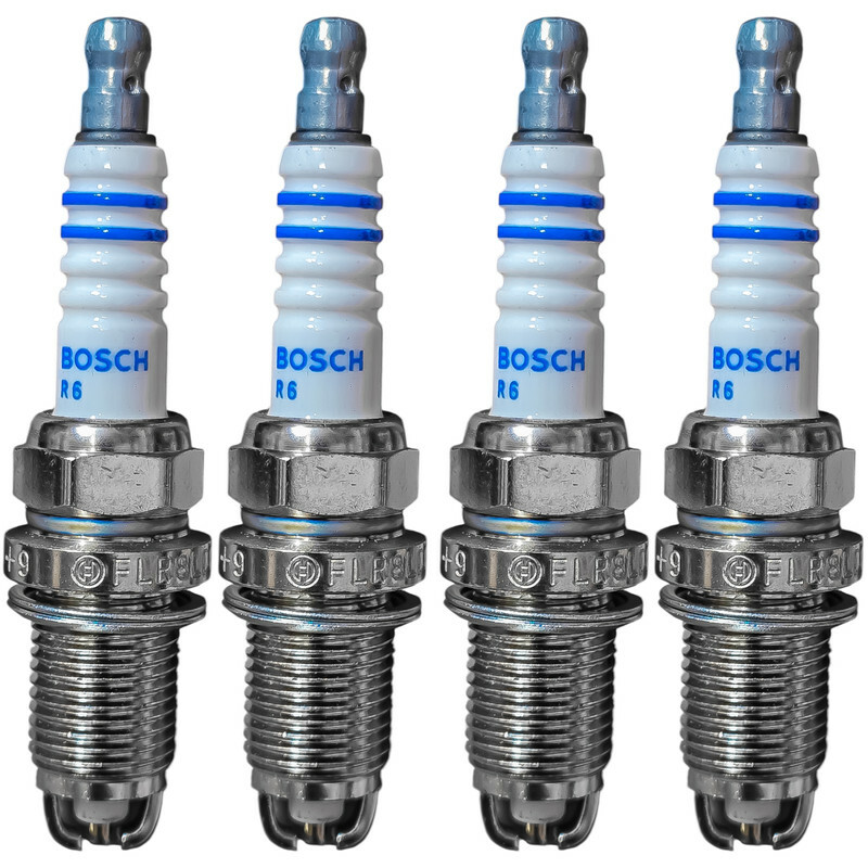 شمع خودرو بوش مدل ۲ پلاتین - Gemany پایه کوتاه مناسب برای پژو ۴۰۵ XU7 بسته ۴ عددی