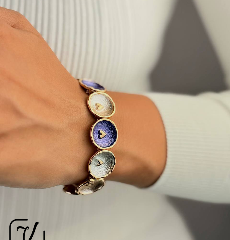 دستبند دفرمه -طرح قلب