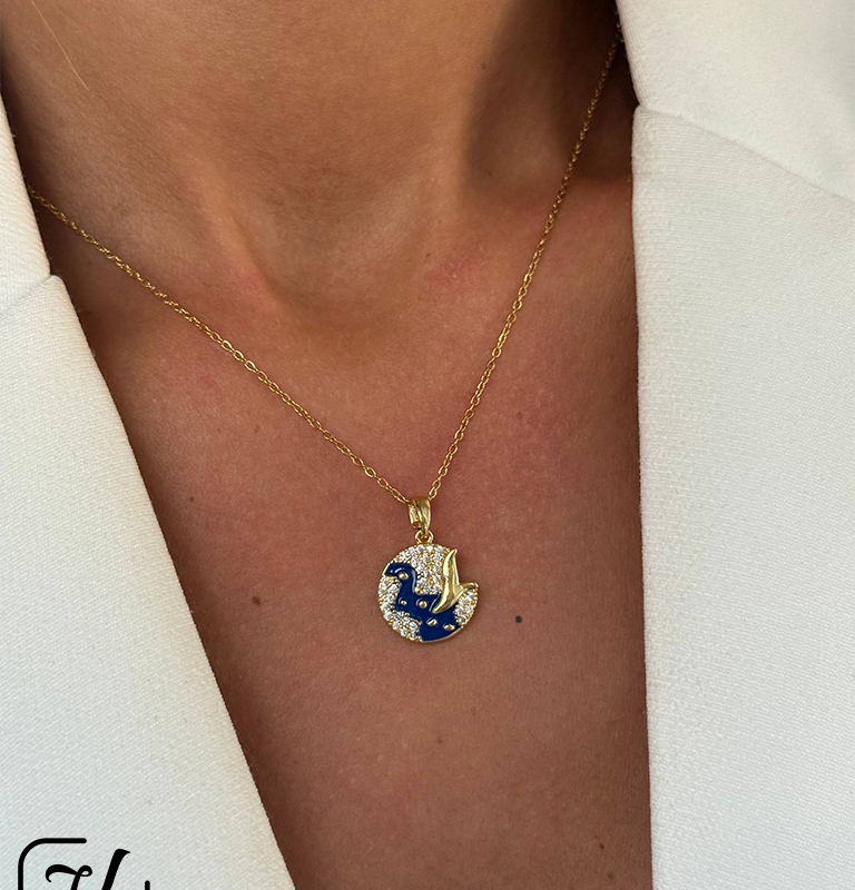 گردنبند مینا کاری