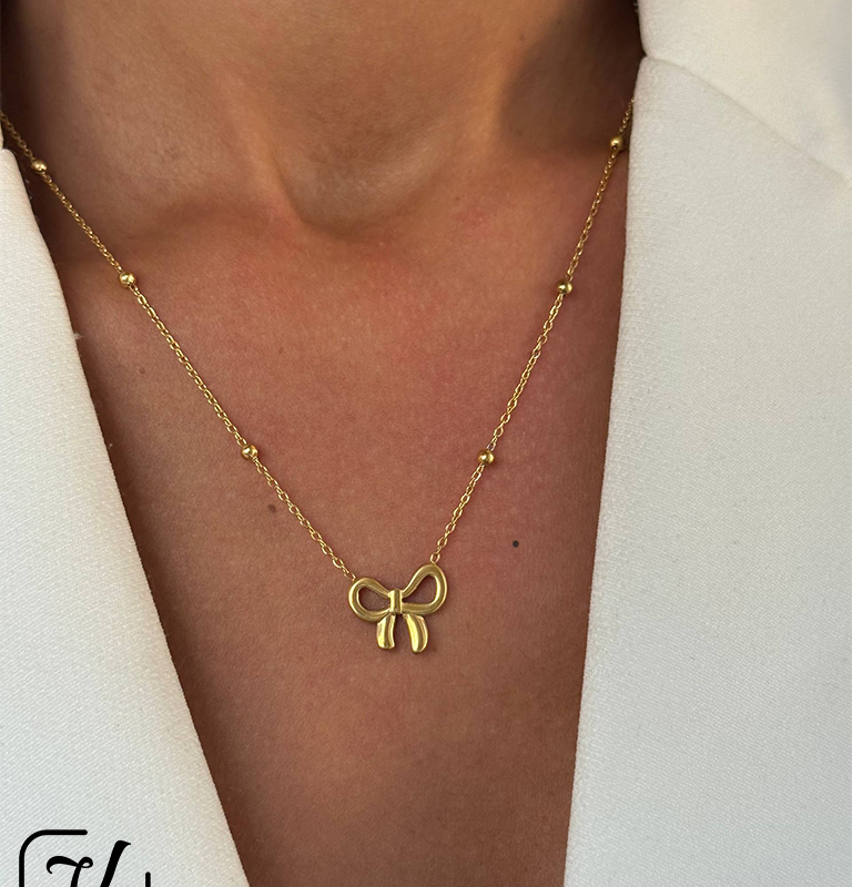 گردنبند طرح پاپیون
