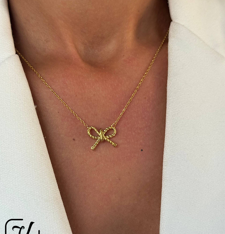 گردنبند طرح پاپیون