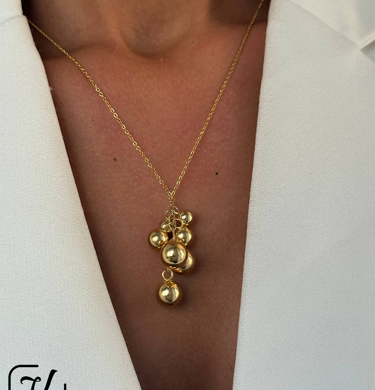 گردنبند طرح توپی