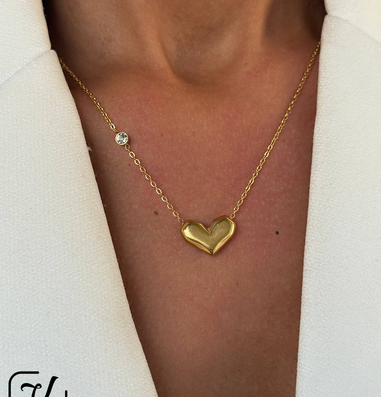 گردنبند طرح قلب