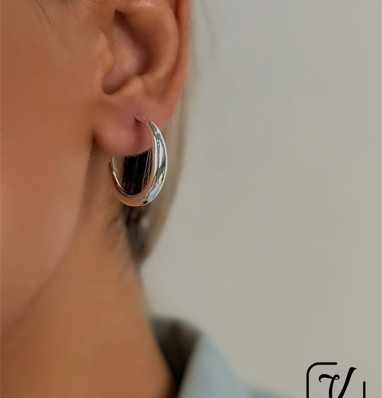 گوشواره طرح حلقه ای مدرن