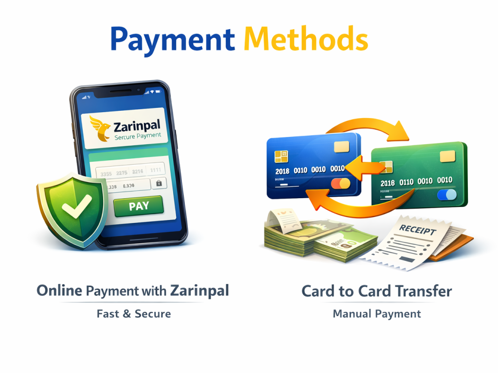 روش‌های پرداخت در سایت ما