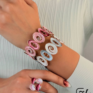 دستبند طرح بیضی