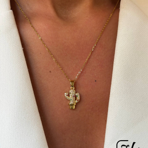 گردنبند  طرح کاکتوس