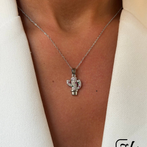 گردنبند  طرح کاکتوس