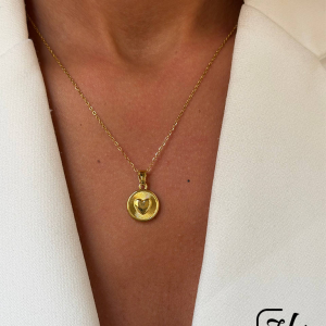 گردنبند  طرح قلب