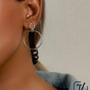 گوشواره طرح دو دایره