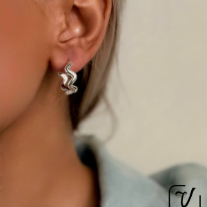 گوشواره طرح موج