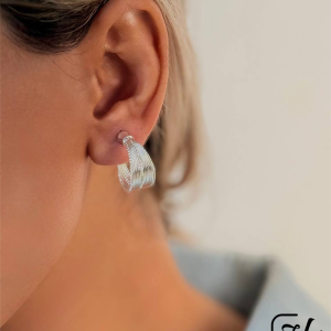 گوشواره طرح چند رج