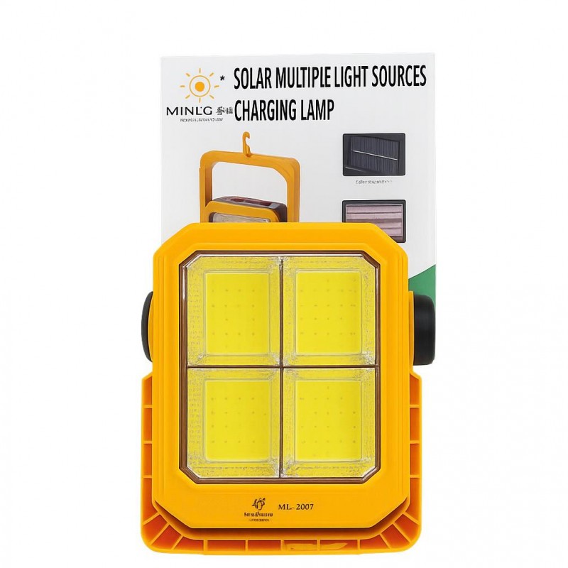 خرید مینی پرژکتور شارژی سولاری پاوربانک دار باطری لیتیوم چراغ قوه دار مدل ML-2867