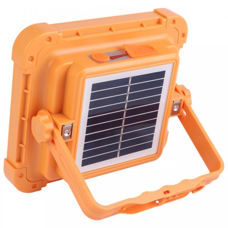 پرژکتور شارژی سولاری 100 وات مدل ky-100w پاوربانک دار