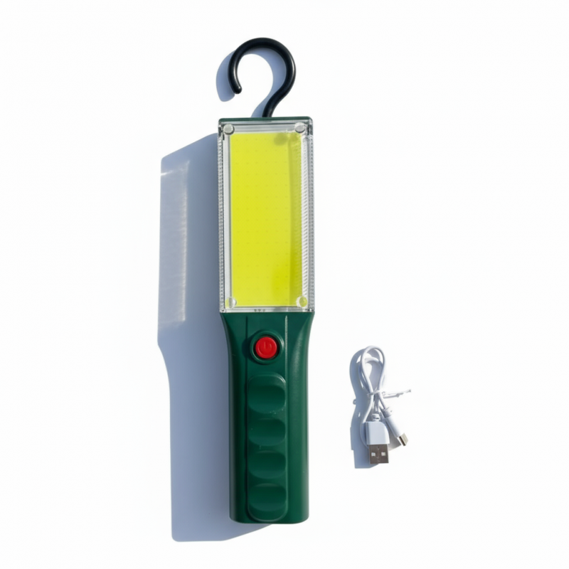 چراغ کار و اضطراری شارژی COB مدل ZJ‑1258 – نور LED پرقدرت، ضدآب، سبک و قابل حمل، مناسب تعمیرات، امداد و کمپینگ