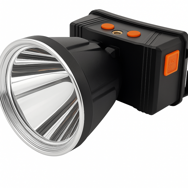 چراغ پیشانی شارژی دیپ کینگ مدل DK‑318 پاوربانک‌دار ضدآب با نور LED 