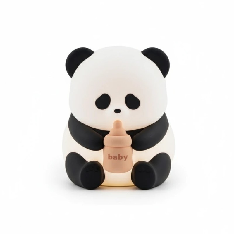 خرید چراغ خواب فانتزی پاندا HuaHua برند Deepking | نور ملایم شارژی