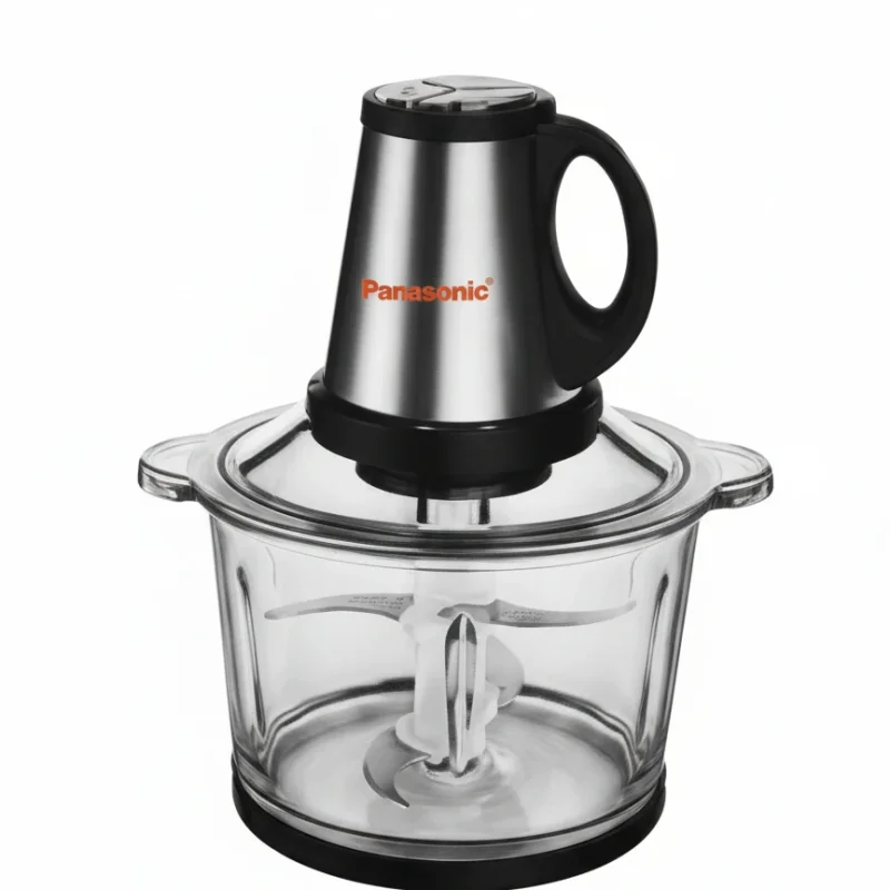 خردکن پاناسونیک شیشه‌ای 4 لیتری | موتور 4500 وات، 10 تیغه استیل دوبل