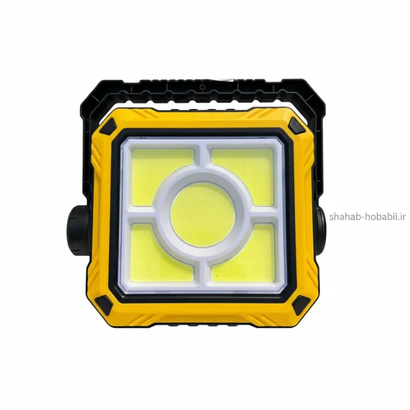 پرژکتور شارژی سولاری MINLIG ML‑777C با نور COB، باتری دوتایی 18650