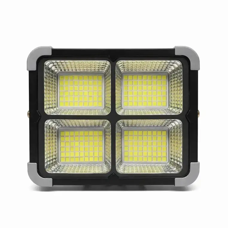 پروژکتور خورشیدی برند Solar Light با ۶ باتری لیتیومی و لامپ COB فوق‌پرانرژی