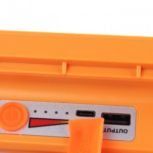 پرژکتور شارژی سولاری 100 وات مدل ky-100w پاوربانک دار
