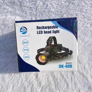 چراغ پیشانی شارژی Deepking DK-608 | LED پرقدرت زوم‌دار