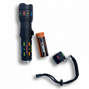 خرید چراغ قوه شارژی USB مدل 30Hour LH‑7107 | ضدآب، زوم‌دار، نور LED پرقدرت