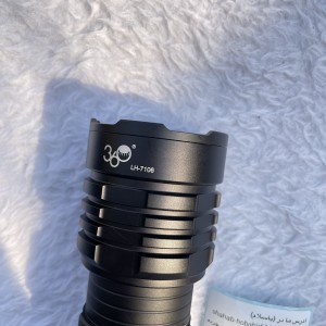 چراغ‌قوه شارژی حرفه‌ای USB مدل LH‑7106 | چیپ P300، ضدآب IPX6، زوم‌دار برد فوق‌العاده 3 کیلومتر، نور پرقدرت 3000 لومن