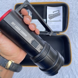 چراغ‌قوه پلیسی حرفه‌ای ضدآب RL‑H603 اسکای لیزر کنون – نور فوق‌قوی زوم‌دار