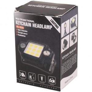 چراغ پیشانی چندکاره شارژی KL‑533 ضدآب با نور LED قوی و زوم‌دار مناسب کوهنوردی 