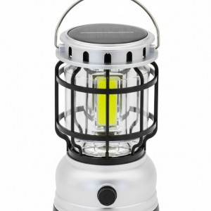 فانوس خورشیدی شارژی چندکاره مدل 2010T با لامپ COB فوق العاده پرنور و پنل سولار 