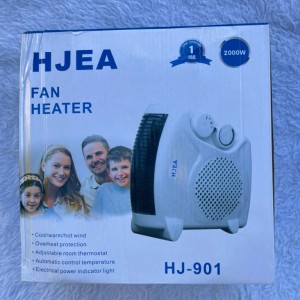 بخاری برقی فن‌دار HJEA مدل HJ‑901 | گرمایش سریع، ایمن و کم مصرف 2000 وات