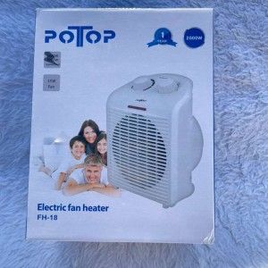 بخاری برقی فن‌دار POTOP مدل FH‑18 توان ۲۰۰۰ وات با ترموستات