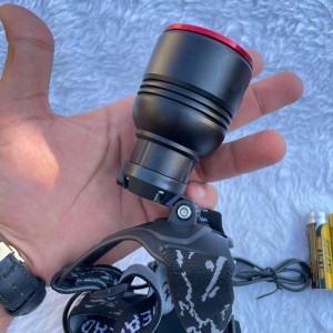 چراغ پیشانی شارژی RUILANG مدل RL‑T2208 با سه باتری 6800 میلی‌آمپر