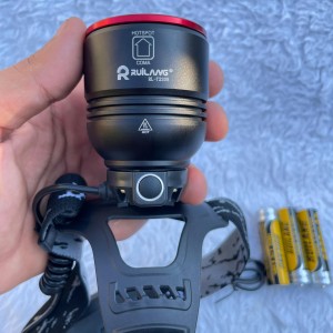 چراغ پیشانی شارژی RUILANG مدل RL‑T2208 با سه باتری 6800 میلی‌آمپر