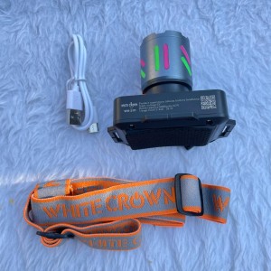 چراغ پیشانی شارژی WHITE CROWN مدل WH‑2111 | هدلایت ضدآب