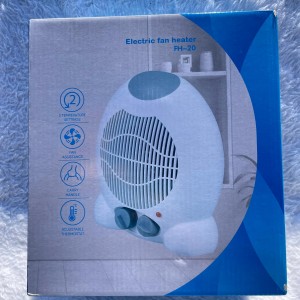 بخاری برقی فن‌دار FH-20، توان 2000 وات با ترموستات قابل تنظیم، گرمایش سریع