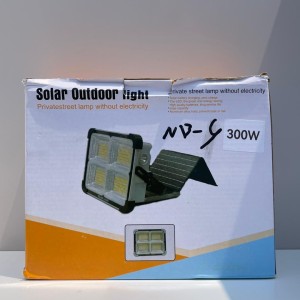 روژکتور خورشیدی 300 وات مدل کتابی NB | نور قوی و شارژ خورشیدی