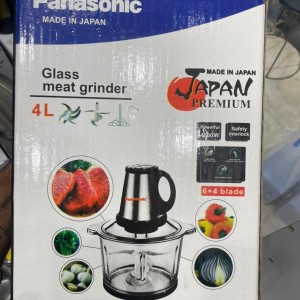 خردکن پاناسونیک شیشه‌ای 4 لیتری | موتور 4500 وات، 10 تیغه استیل دوبل