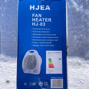 بخاری برقی فن‌دار HJEA مدل HJ-03 کوچک و کم‌مصرف با تنظیم دما