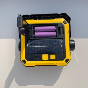 پرژکتور شارژی سولاری MINLIG ML‑777C با نور COB، باتری دوتایی 18650