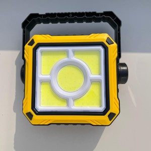 پرژکتور شارژی سولاری MINLIG ML‑777C با نور COB، باتری دوتایی 18650