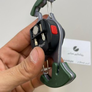 چراغ قوه شارژی چندکاره فلزی W5146 با نور COB و LED